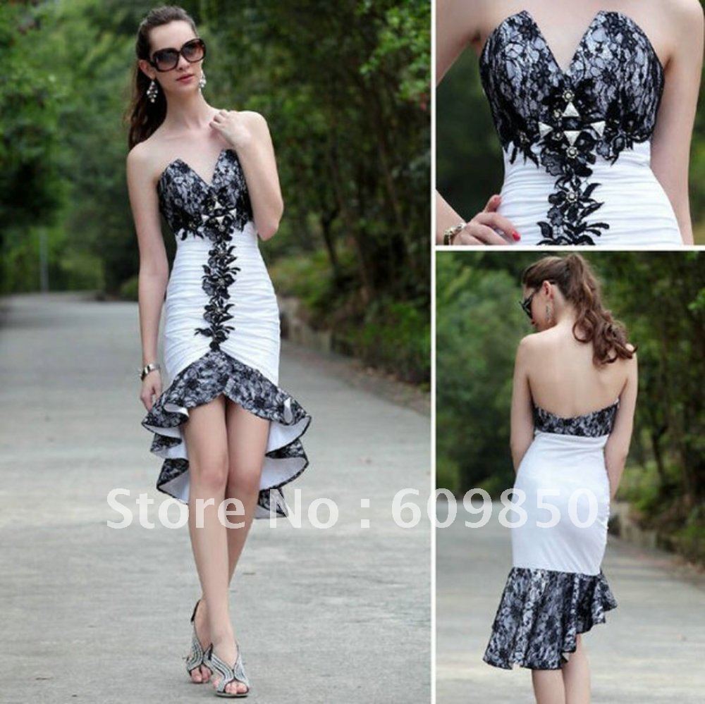 2013  newest  strapless custom made  A-line  lace strecth satin beautiful Celebrity Dresses