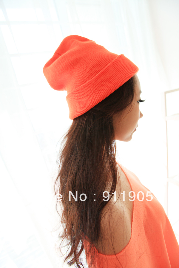 2013 newest style Japan Korea zipper gd neon color line hat knitted hat knitted hat autumn and winter fashion woman man