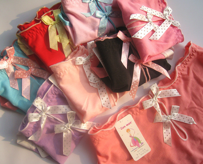 2013 newNew 6023 Cotton Seamless bow hollow Ms. underwear