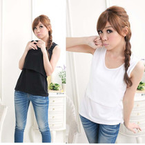 2013 nursing clothing teethe vest breast i shape vest women fashion clothes basic nursing shirt