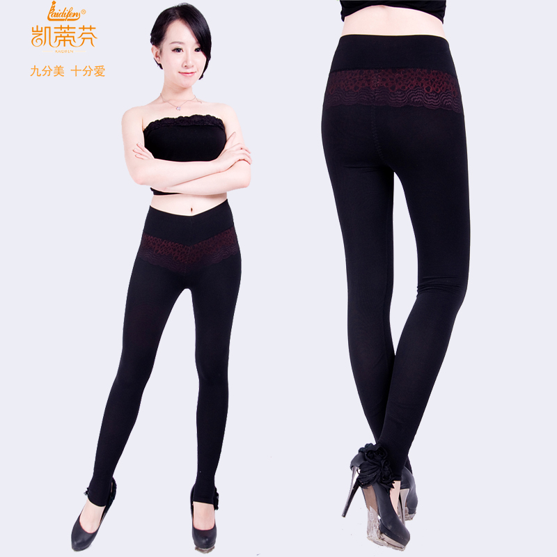 2013 nylon kwf212006 laciness thermal compound female trousers new arrival
