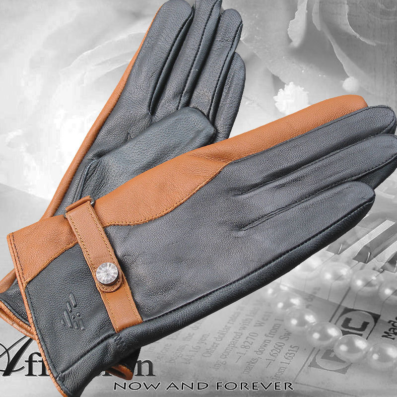 2013 plus velvet thermal female sheepskin gloves women's genuine leather gloves thick - 9306