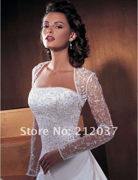 2013 Popular Hot Sale Lace Jacket with Long Sleeves Customed J001