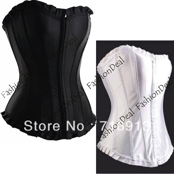 2013 Sexy black White brocade Corset Bustier G-string lingerie wholesales, body lift shaper, sexy underwear Free shipping!! 5145