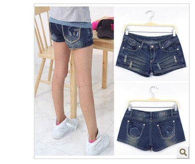 2013 Sexy Lady Bleached Pleated jeans short women jeans shorts ladies denim short pants 9991 free shipping