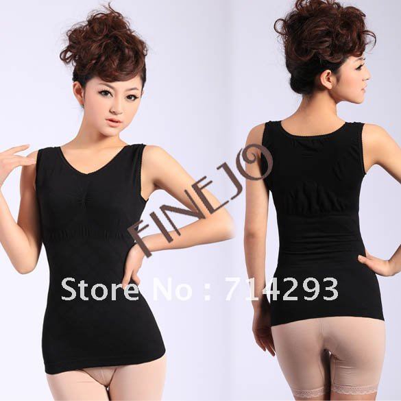 2013 Slimming Control Cotton Curve Model Body Shaper firm Tummy Control Vest Shape Wear Waspie free shipping 3857