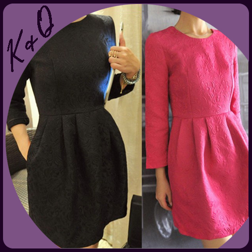 2013 Small elegant cutting jacquard embossed three-dimensional decorative pattern fabric involucres one-piece dress thickening