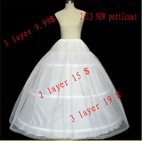 2013 Sophisticated Noble Fashion  Wedding Dresses Bridal Gowns A Line petticoat 1layer More layer need to customize 2-3 layer