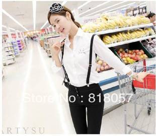 2013 South Korean spring new fashion cat slim shirt