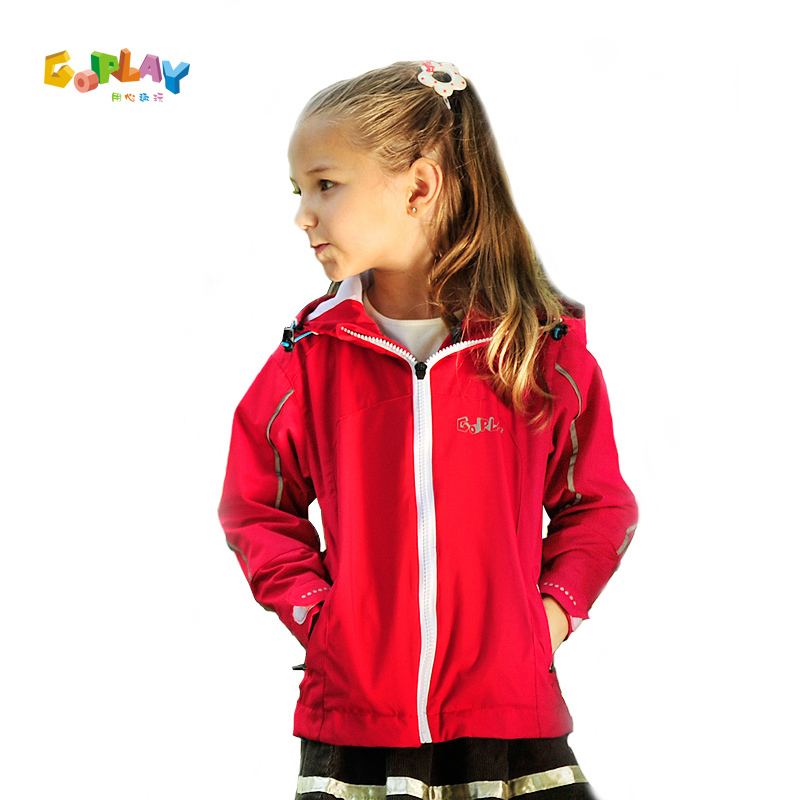 2013 spring and autumn children's clothing girls child windproof waterproof thin outerwear trench