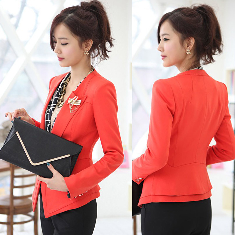 2013 spring and autumn female slim blazer short design elegant small casual suit jacket female