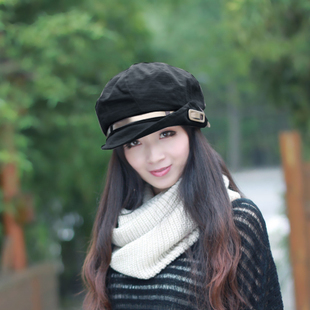 2013 spring and autumn hat octagonal cap hat women's fashion cap gentlewomen cap strap cap