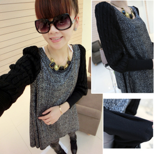 2013 spring and autumn maternity clothing maternity t-shirt cute maternity dress yarn top maternity one-piece dress