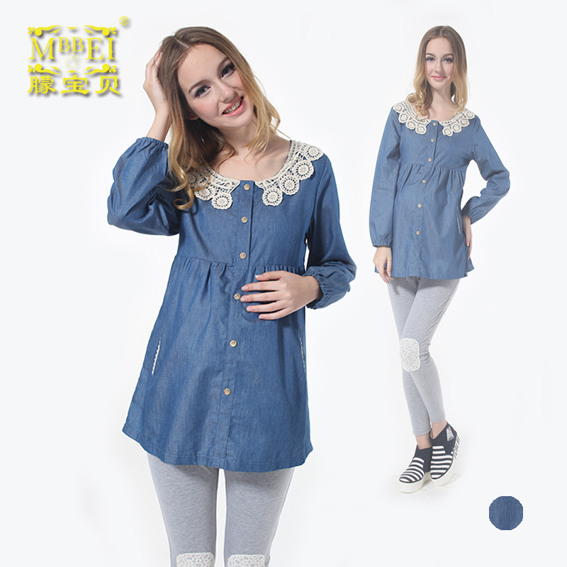 2013 spring and autumn maternity clothing shirt EF-035