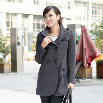 2013 spring and autumn slim medium-long plus size trench fashion double breasted stand collar outerwear