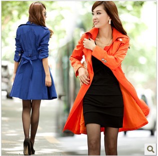 2013 spring and autumn slim women's spring women's medium-long trench outerwear plus size women's trench coat
