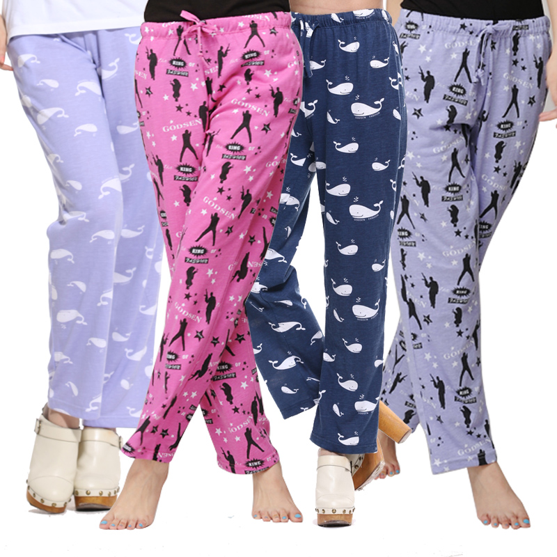 2013 spring and summer 100% home cotton female trousers women's pajama pants at home women's casual print pajama pants
