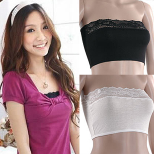 2013 Spring and summer all-match basic decoration modal lace tube top short tube top design tube top x902