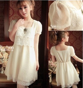 2013 spring and summer chiffon maternity clothing maternity dress maternity dress maternity summer one-piece dress women's dress