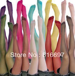 2013 spring and summer colorful multicolour stockings candy color pantyhose socks