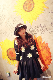 2013 spring and summer fashion brief individuality leather skirt half-length puff skirt a-line skirt short skirt female