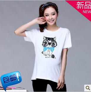 2013 spring and summer maternity clothing maternity t-shirt fashion cotton maternity short-sleeve 100% T-shirt s136