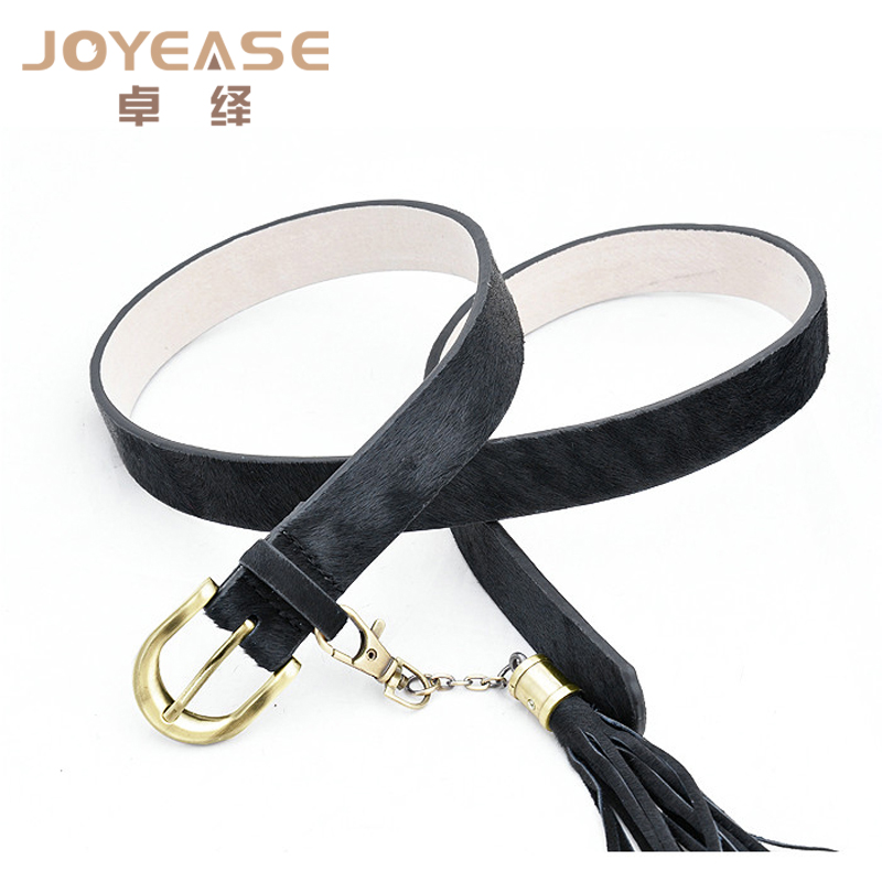 2013 spring and summer sexy leopard print genuine leather horsehair women's belt women's decoration strap