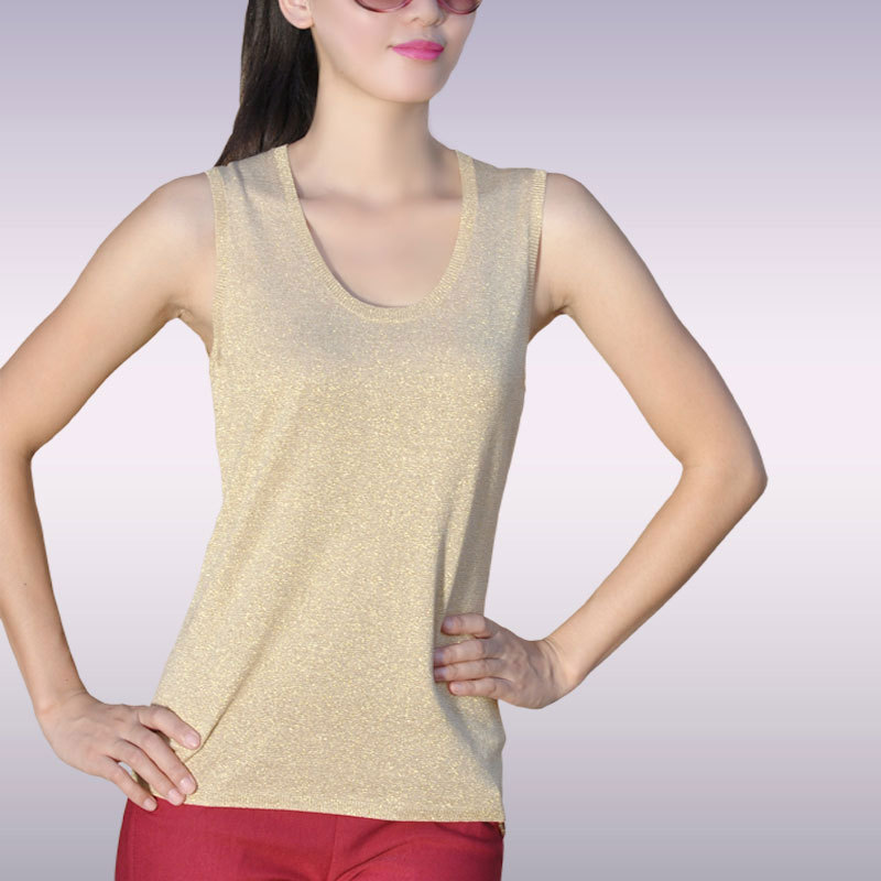 2013 spring and summer silk sweater vest female light flash wire autumn and winter basic new arrival fashion