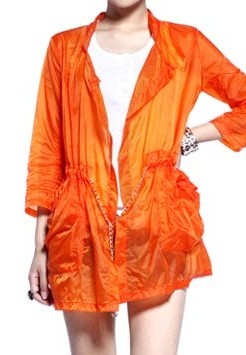 2013 spring and summer slim sun protection clothing bright color all-match long design of perspectivity small outerwear female