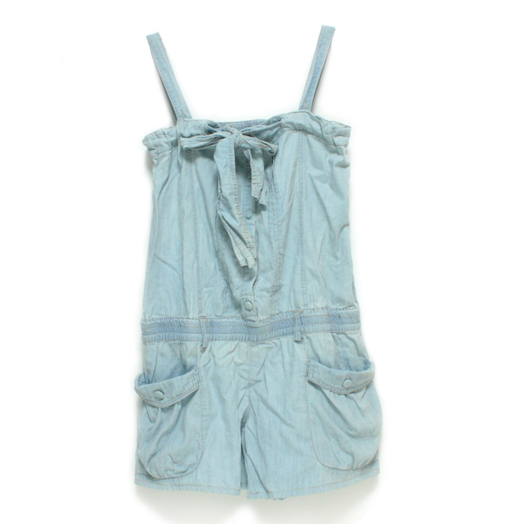 2013 spring and summer vintage jumpsuit denim bib pants female japan plus size tube top suspenders shorts loose