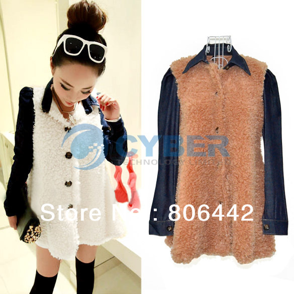 2013 Spring Autumn Fashion Imitation Cashmere Women Ladies' Coat Jacket Outwear Free Shipping 9095