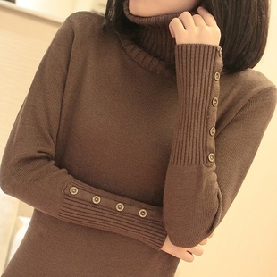 2013 spring basic women's turtleneck shirt female sweater outerwear basic sweater