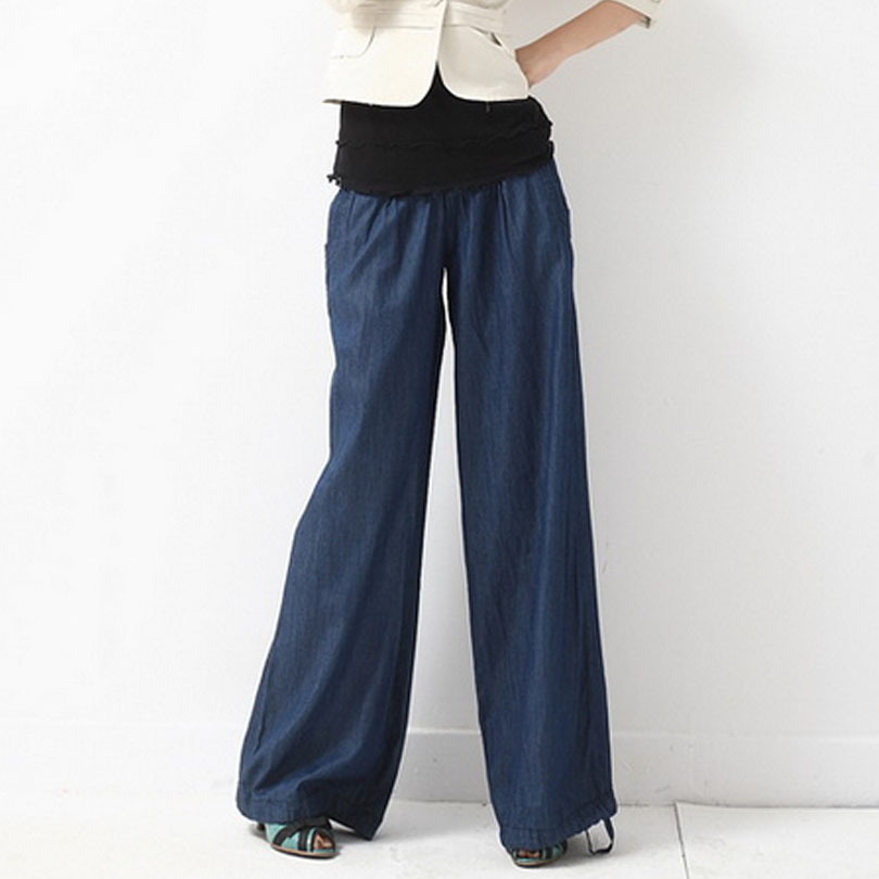 2013 spring big wide leg pants trousers jeans casual women's bloomers plus size available