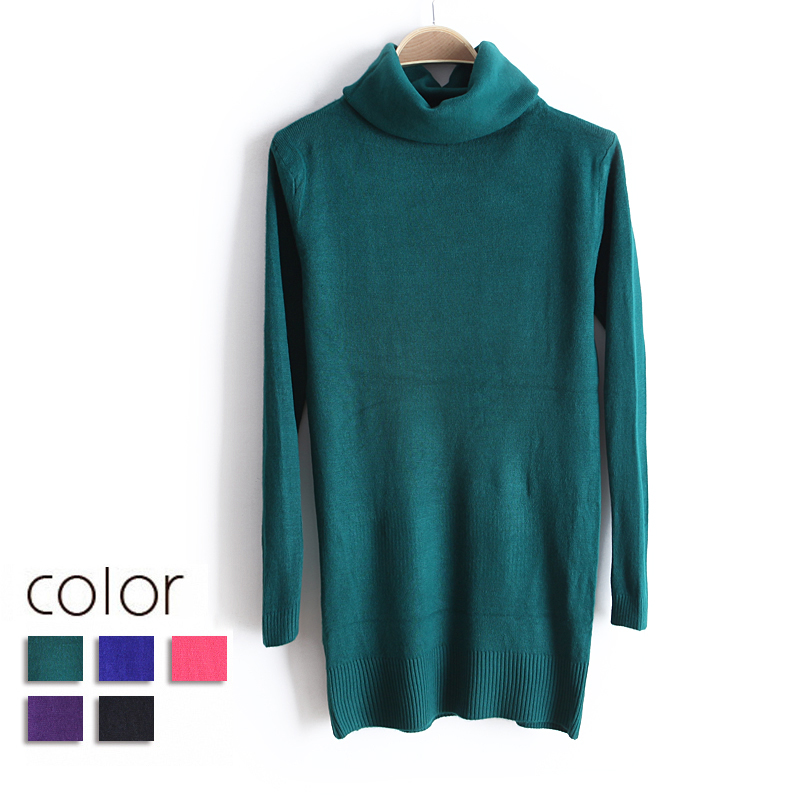 2013 spring brief fashion solid color turtleneck sweater basic female gem necklace wx1404 free shipping