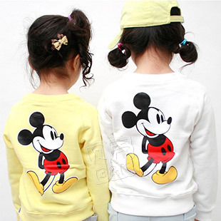 2013 spring cartoon mouse boys clothing girls clothing fleece sweatshirt outerwear wt-0821