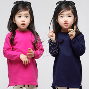 2013 spring casual zipper style girls clothing baby sweatshirt wt-0585 free shipping