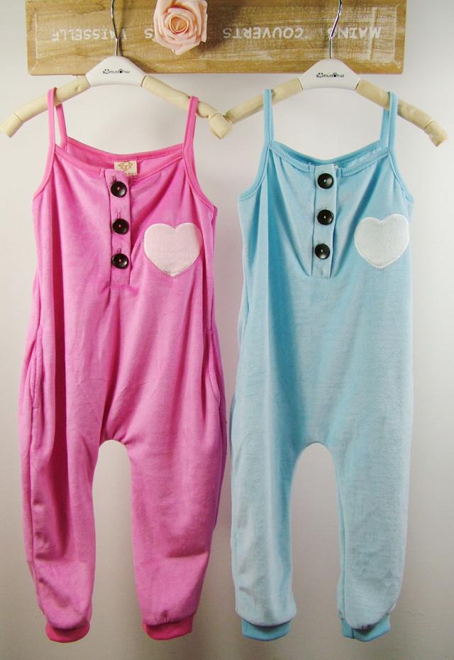 2013 Spring Children Girls Heart Design Shoulder Strap Pants Overalls Long Pant Kids Clothing 5 PCS