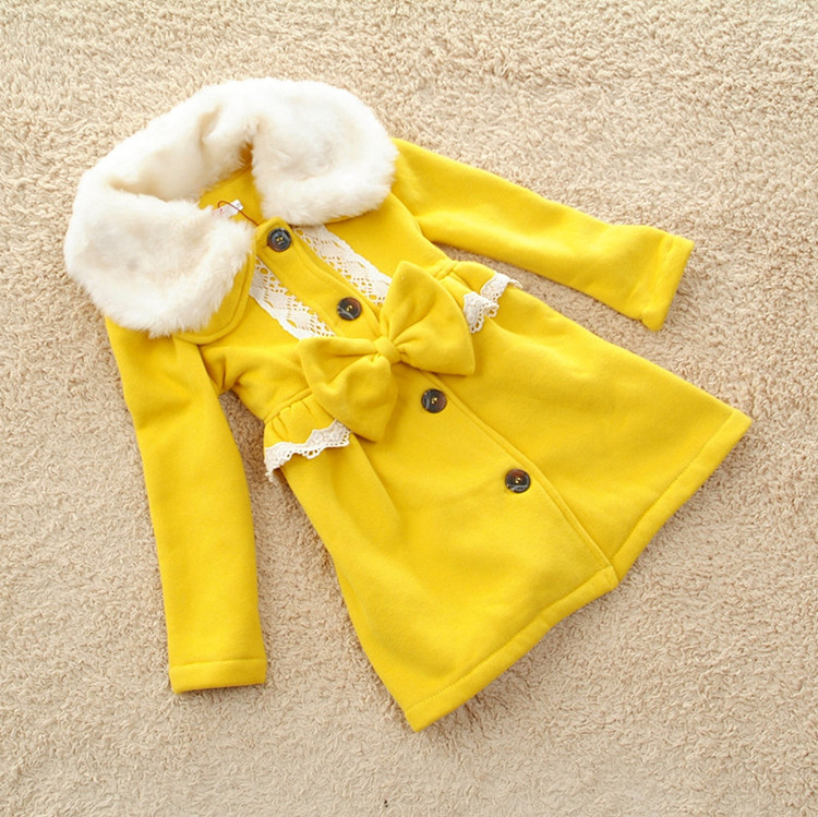 2013 spring children's clothing female child baby outerwear princess wind fur collar overcoat child baby trench