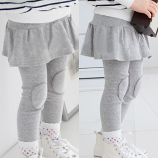 2013 spring children's clothing lotus leaf patch baby child female child culottes legging long trousers 5174