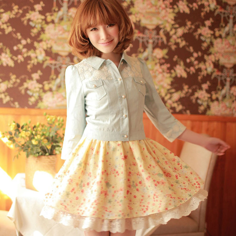 2013 Spring Clothing New Cowboy Coat Embroidery Lace Of Brief Paragraph