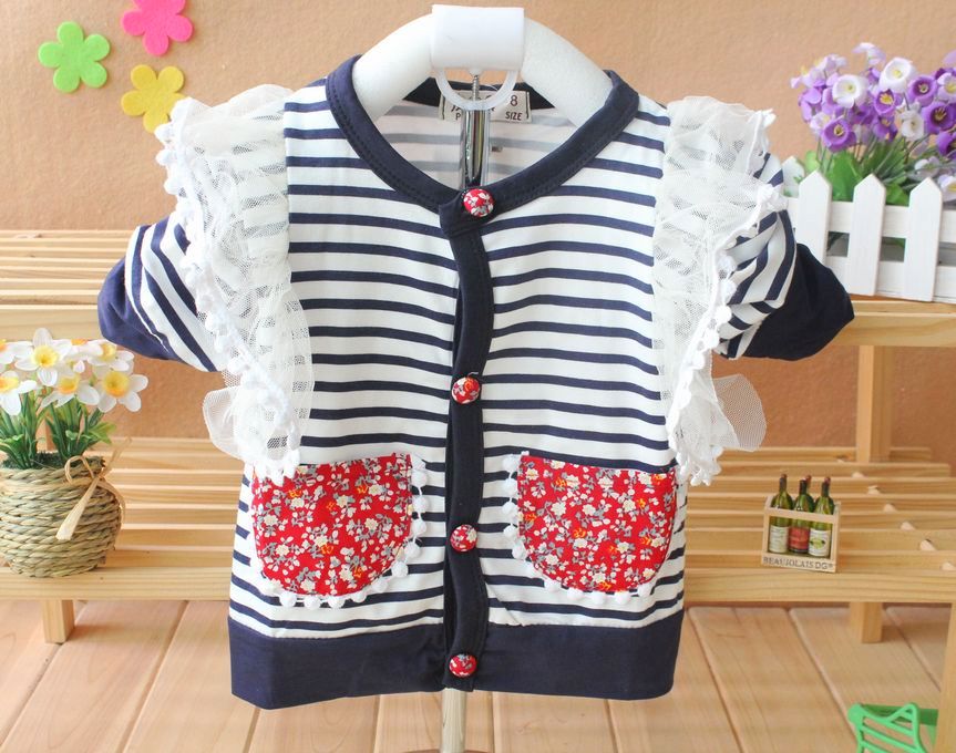 2013 spring fashion princess lace decoration outerwear baby cardigan
