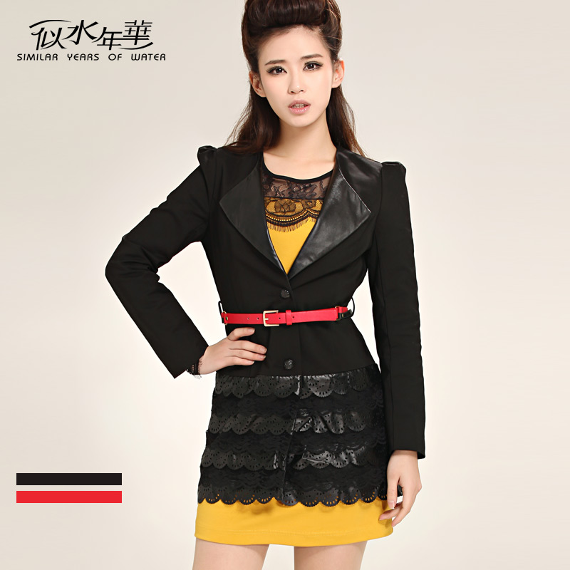 2013 spring fashion trench Women elegant single breasted medium-long trench