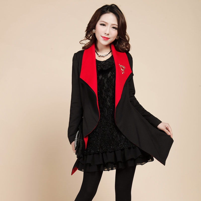 2013 spring fashion turn-down collar blazer women's trench outerwear 1675