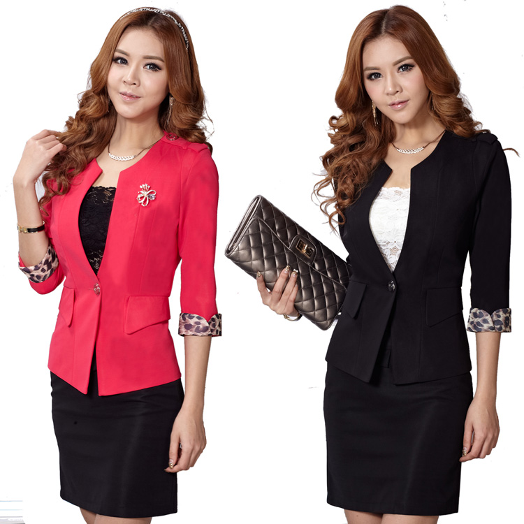 2013 spring fashion women's formal women's suit work wear half sleeve set