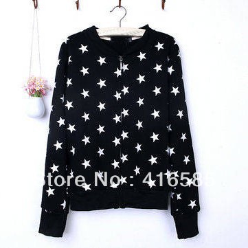 2013 Spring female fashion o-neck fashion casual sweatshirt cardigan shirt