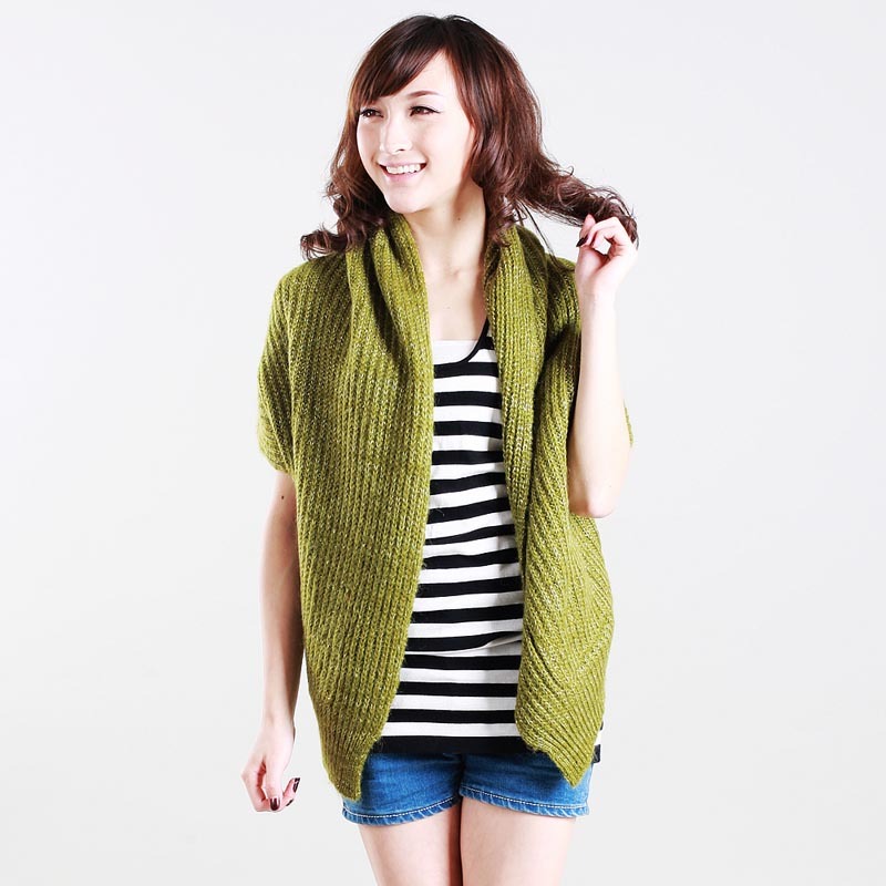 2013 spring female sweater cape medium-long outerwear sweater cardigan solid color overcoat sweater