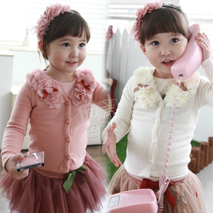 2013 spring girls clothing baby child cardigan wt-1003