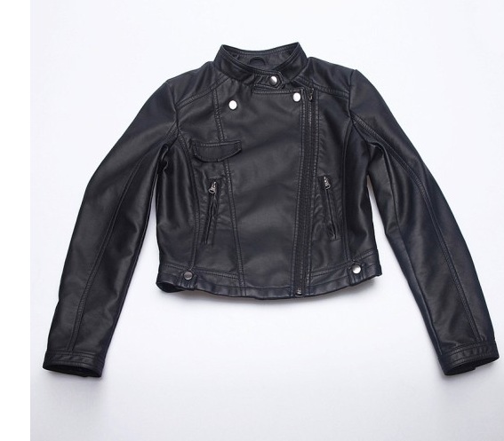 2013 spring leather clothing female short design outerwear fashion motorcycle leather jacket slim PU