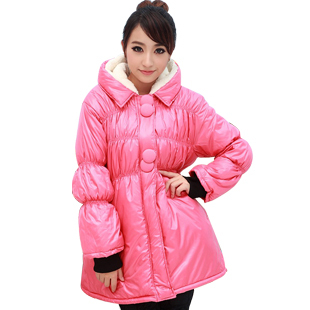 2013 spring maternity clothing winter thermal outerwear wadded jacket cotton-padded jacket berber fleece down coat adjustable