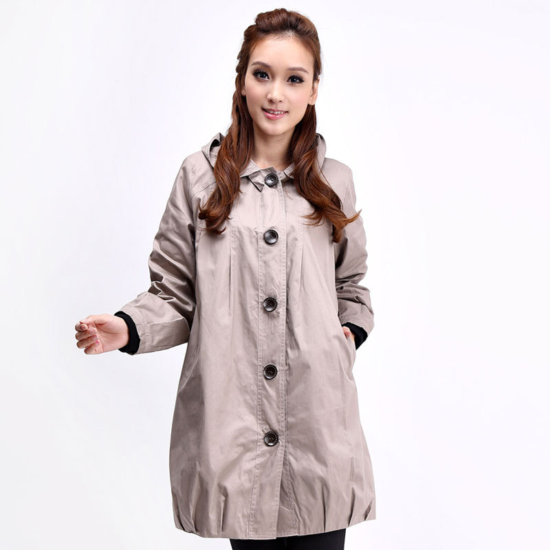 2013 spring maternity outerwear fashion single breasted maternity clothing trench plus size a207
